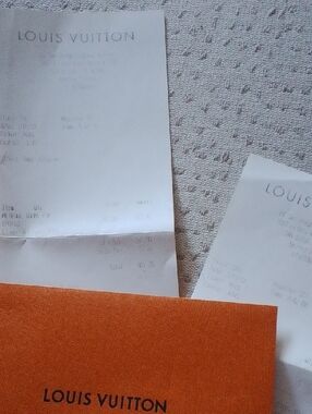 Louis Vuitton Orange Slip with Receipts